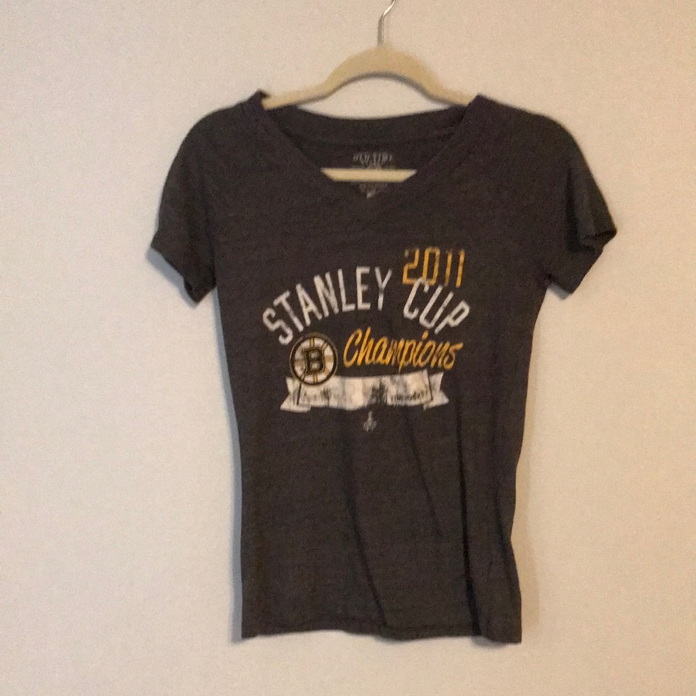 Gray Stanley Cup Champions T-Shirt